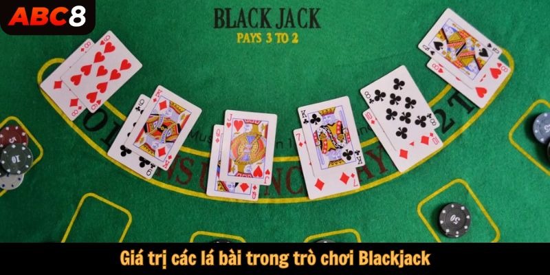 Giá trị các lá bài trong trò chơi Blackjack.